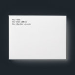 Custom Return Address Envelopes 4.25 x 5.6 Cards<br><div class="desc">Customize your envelopes with your font and color!</div>