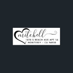 Custom Return Address Family Couple Heart Self-inking Stamp<br><div class="desc">Custom Return Address Family Couple Heart self-inking stamp</div>