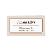 Custom Return Address Label