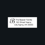 Custom return address label stamp<br><div class="desc">This address label is a perfect way to add a touch of style to your letters,  packages or any paper product you need to label!  It is also a great custom gift for anyone moving into a new home,  getting married or for practically any holiday.</div>