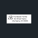 Custom return address label stamp<br><div class="desc">This address label is a perfect way to add a touch of style to your letters,  packages or any paper product you need to label!  It is also a great custom gift for anyone moving into a new home,  getting married or for practically any holiday.</div>