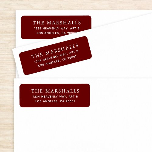 Custom Return Address Labels