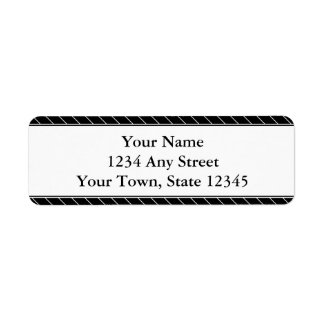 Custom Return Address Labels - Black & White