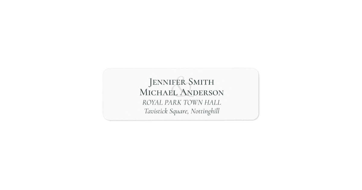 Custom Return Address Labels Templates Classic | Zazzle.com