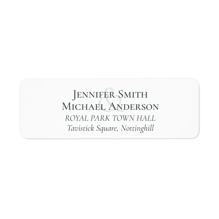 Custom Return Address Labels Templates Classic