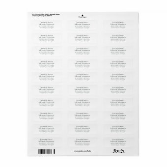 Custom Return Address Labels Templates Classic | Zazzle