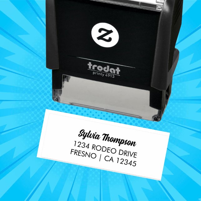 Custom Return Address  Self-inking Stamp (Creator Uploaded)