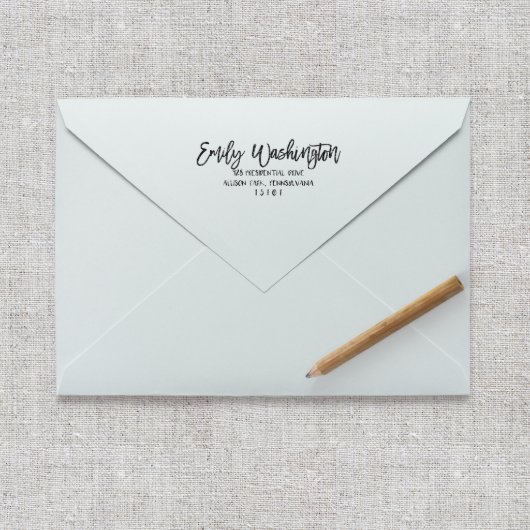 Custom Return Address Stamp "ANTLERS" (Envelope)