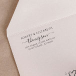 Custom Return Address Stamp Family Monogram Script<br><div class="desc">If you're looking for a way to add a little bit of elegance and class to your correspondence, look no further than the elegant monogram script family name return address self-inking stamp. This stamp is perfect for use on envelopes, letters, and even cards. Be sure to get this stamp for...</div>