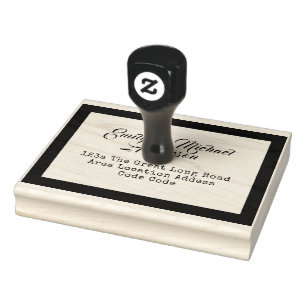 Custom Return ADDRESS Stamp Handwriting Style