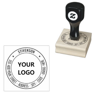 Custom Return Address Stamp with Logo or Photo