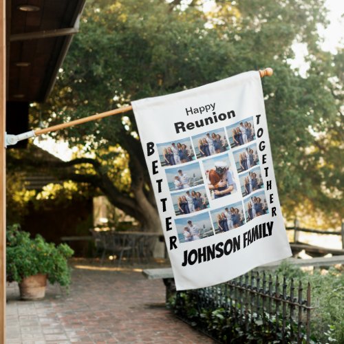 Custom Reunion 11 Photo Collage  House Flag