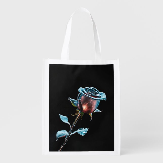 Custom Reusable Grocery Bag" Bag (Front)