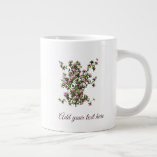 Custom Rhododendron Flowers Giant Coffee Mug