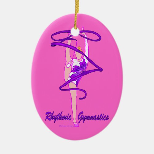 Custom Rhythmic Gymnastic Ribbon Ornament