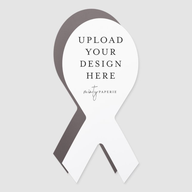 Custom Ribbon Car Magnet (Front)