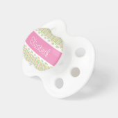 Custom Ribbons and Lace Personalized Pacifier (Front Right)