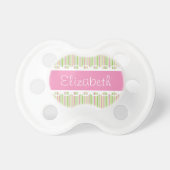 Custom Ribbons and Lace Personalized Pacifier (Front)