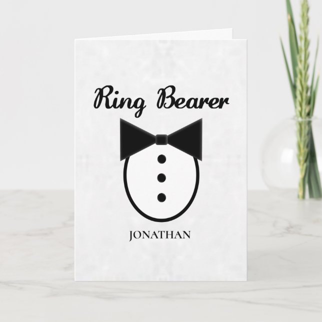 Custom Ring Bearer Card (Front)