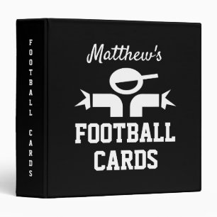 Custom ring binder for football card collection