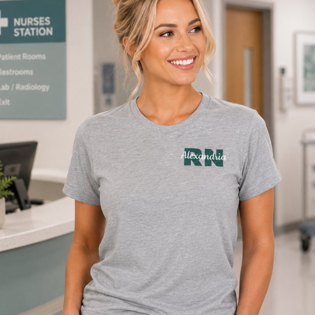Custom RN Credentials with Name T-Shirt (Creator Uploaded)