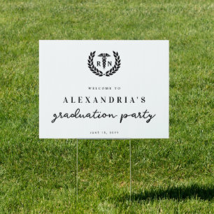 Custom RN Nursing School Graduation Party Sign