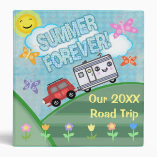 Custom Road Trip Summer Vacation Photo Binder