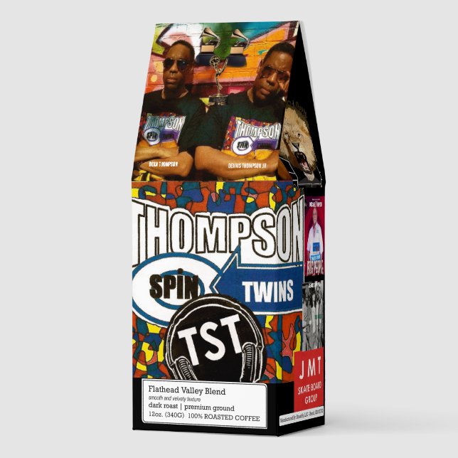 Custom Roasted Coffee, 12oz Bag, Dark Roast, Flath Coffee (Front)