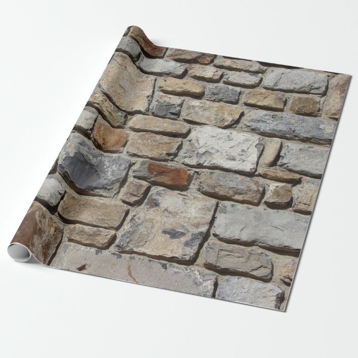 Custom Rock Wall Wrapping Paper | Zazzle.com