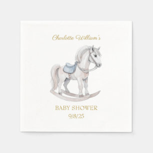Custom Rocking horse Baby Shower Napkins