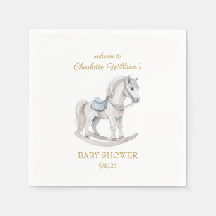 Custom Rocking horse Baby Shower Napkins