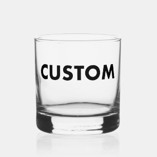 Custom Rocks Glass Blank Template - 12oz Whiskey
