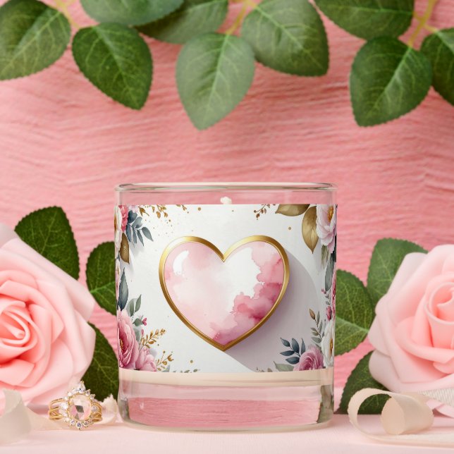 Custom Romantic Candle with Names (Wedding)