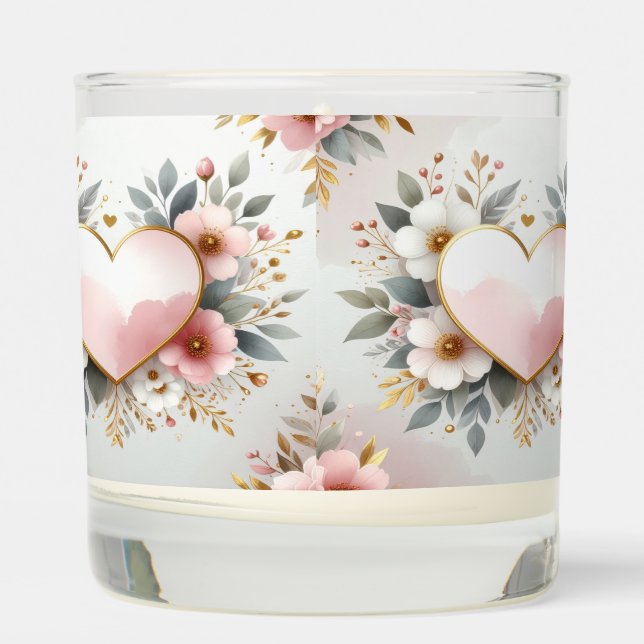 Custom Romantic Candle with Names (Left)