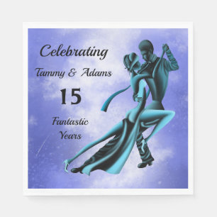 Custom Romantic Couple Dance Tango  Napkins