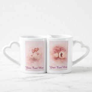 Custom Romantic Couple Mugs Set