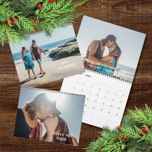 Custom Romantic Love Sayings Couples Photos Calendar