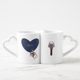Custom Romantic Mug Set for Electrician