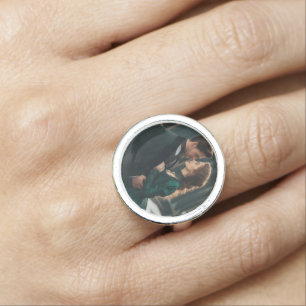 Custom Romantic Photo Ring with Personalized Image