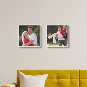 Custom Room Decor Peel and Stick Photo Text Wall Tile