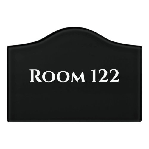 Custom room number signs hotel