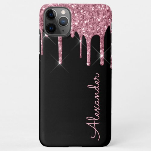 Custom  Rose Gold Black Handwritten BUDGET iPhone 11Pro Max Case