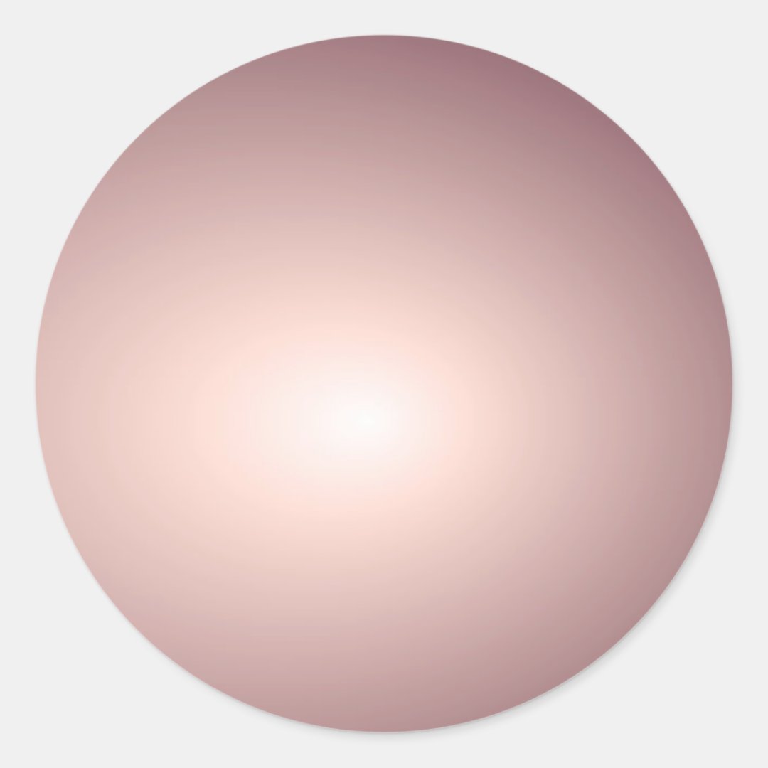 Custom Rose Gold Blank Template Add Your Text Classic Round Sticker ...