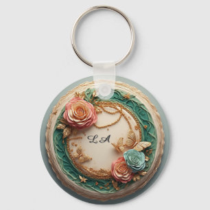 🌹 Custom Rose Name Gift For Personalized Accessor Keychain