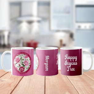 Custom Rose Recovery Milestone Gift for Her Coffee Mug