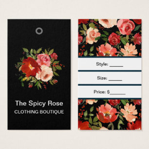 Custom Roses with Bar Code Price Tags
