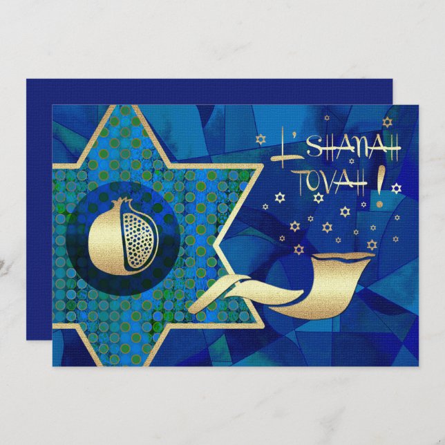 Custom Rosh Hashanah Celebration Party Invitations (Front/Back)
