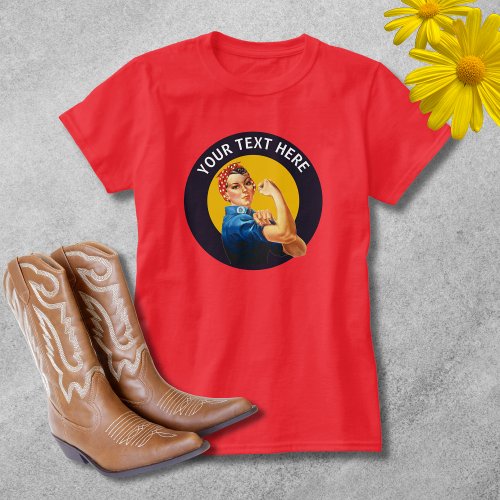 Custom Rosie the Riveted Vintage T_Shirt