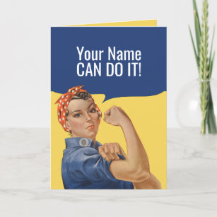 Custom Rosie The Riveter Get Well Card