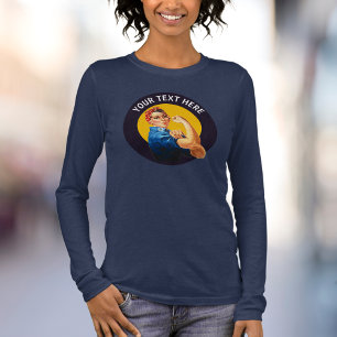 Custom Rosie the Riveter Vintage Tri-Blend Shirt